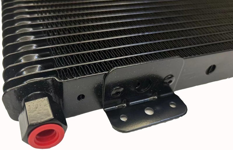 OVANOH Low Pressure Drop Transmission Oil Cooler 40k Transmission Oil Cool Compatible For Heavy Duty 40,000 GVW Max Low Mounting Hardware Towing Applications and Advanced Cooling Protection LPD47391 - Image 5